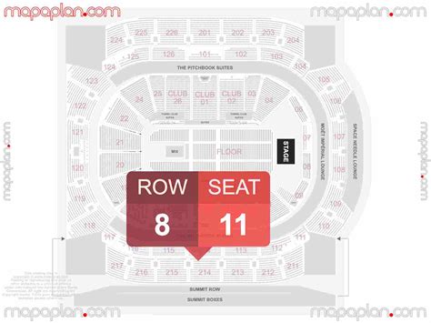 Seattle Climate Pledge Arena Detailed Interactive Seating Chart With