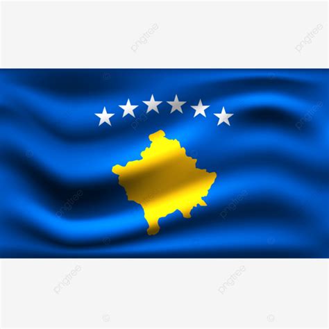 Waves 3d Images Kosovo Flag Waving 3d Illustration Kosovo Flag