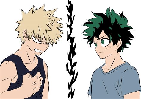 Deku Vs Kacchan Part Colored One Of Horikoshi S Twitter Drawings