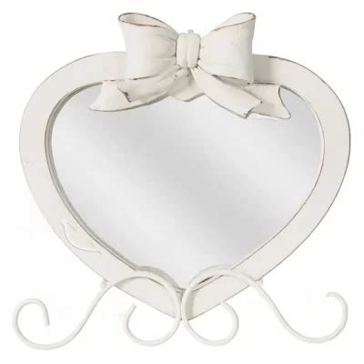 Miroir En Forme De Coeur Avec Base En Fer X Coccole Di Casa