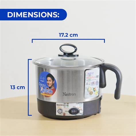 Astron Multipot Multipurpose Electric Hot Pot Liter Capacity Fast Boil W