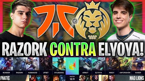 DUELO BRUTAL entre ELYOYA vs RAZORK FNC vs MAD RESUMEN LEC ESPAÑOL