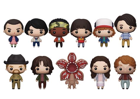 STRANGER THINGS PORTE CLÉ FIGURINE 3D ALÉATOIRE SÉRIE 1