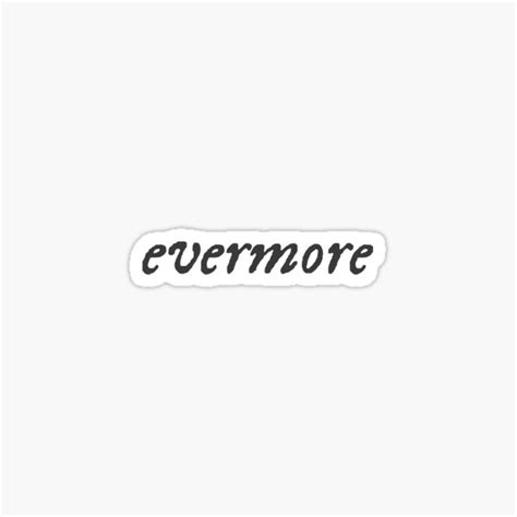 "Taylor Swift Evermore logo" Sticker by Soulsalvatore | Redbubble