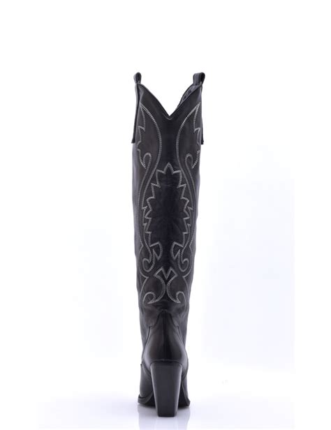 Sanctum Cardinale Black Cowboy Boots Shoebidoo Shoes Giaro High Heels