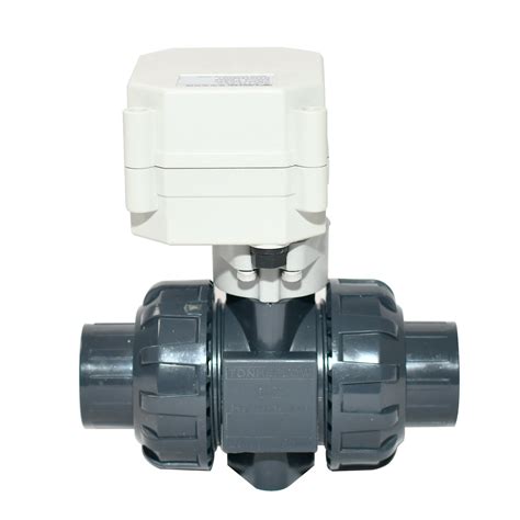 IP67 Tonhe 1 2 UPVC PVC 2 Way Motorized Electric Ball Valve CR04 CR01