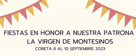 Fiestas En Honor A La Virgen De Montesinos En Cobeta NuevaAlcarria