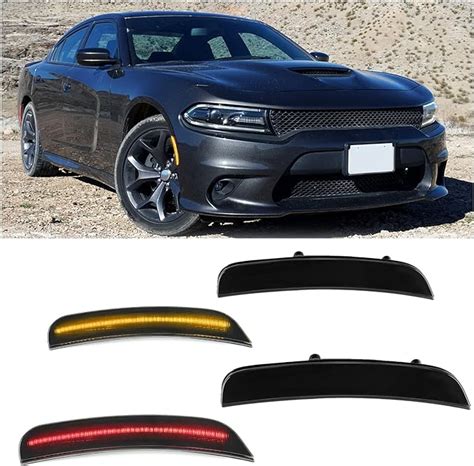 Hecasa Side Marker Light Compatible With 2015 2022 Dodge Charger Side Marker Lamps