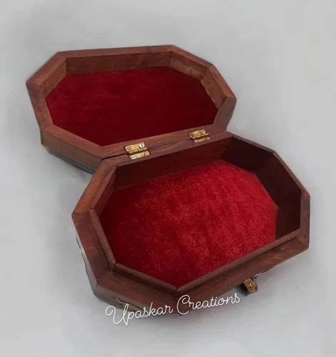 Upaskar Creations Rectangle Handcrafted Wooden Jewelry Box For Gifting