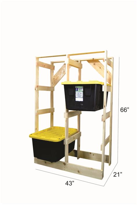 Wooden Tote Storage Rack - Poole & Sons, Inc.