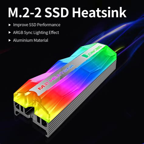 JONSBO M 2 2 Tản Nhiệt SSD RGB Cho M 2 2280 SSD Một Mặt Hỗ Trợ ARGB Đèn