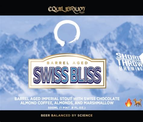 Barrel Aged Swiss Bliss Batch 4 2024 Equilibrium Brewery Untappd