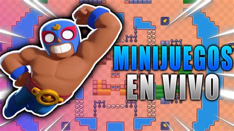 Minijuegos De Brawl Stars En Directo Jugando Brawl Stars Con Subs Youtube