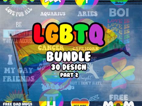 Lgbt Quotes Svg Bundle Part Gay Pride Svg Files Lesbian Svg Lgbt Rainbow Cut File Lgbt