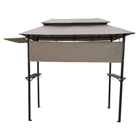 Bayfeve 8 Ft X 4 Ft Outdoor Grill Gazebo Rectangle Mushroom Metal