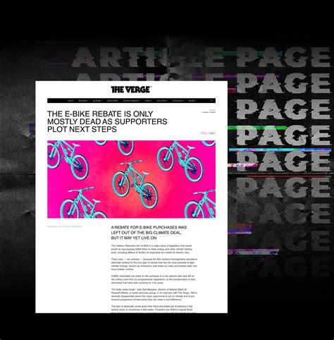 THE VERGE | News website redesign on Behance
