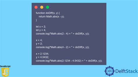 Javascript Math Abs Method Delft Stack