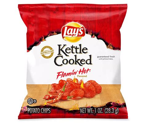 Lay S Lay S Kettle Cooked Potato Chips Flamin Hot Oz Big Lots