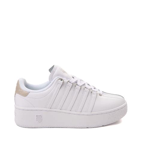 Womens K Swiss Classic Vn Platform Athletic Shoe White Champagne