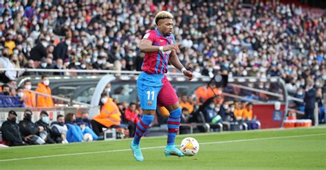 Barcelona's Adama Traore during their victory over Atletico Madrid at ...