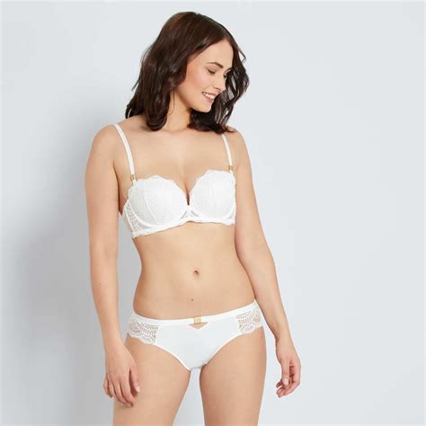 Culotte dentelle détail doré Lingerie du s au xxl Kiabi 6 00