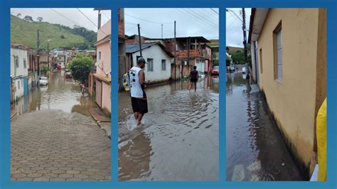 A Gazeta Muros caem e casas ficam alagadas após chuva no Sul do ES