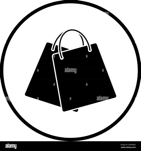 Two Shopping Bags Stock Vector Images Alamy