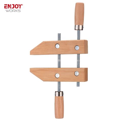 Adjustable Wooden Handscrew Clamp For Woodworking