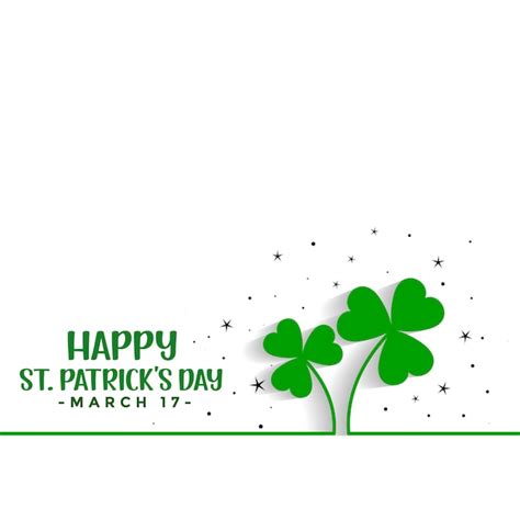 Free Vector Saint Patricks Day Clover Leaves Background