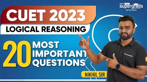 Cuet 2023 Logical Reasoning 20 Most Important Questions From Logical