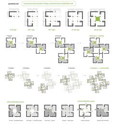 Pinwheel plans Plan Concept Architecture, Residential Architecture ...