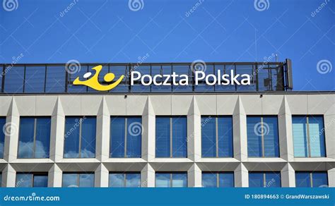 Sign Poczta Polska. Company Signboard Poczta Polska Editorial Stock ... 