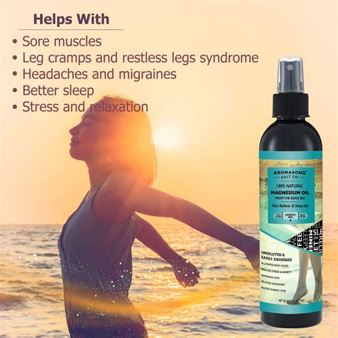 Ultra Pure Magnesium Spray for Sensitive Skin, 8 OZ, Fast-Acting Joint