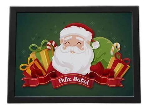 Cuadro Decorativo Quadros Tac Quadro Moldura Feliz Natal Papai Noel