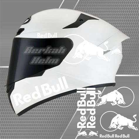 Stiker Cutting Helm Red Bull Fullset Full Face Half Face Lazada