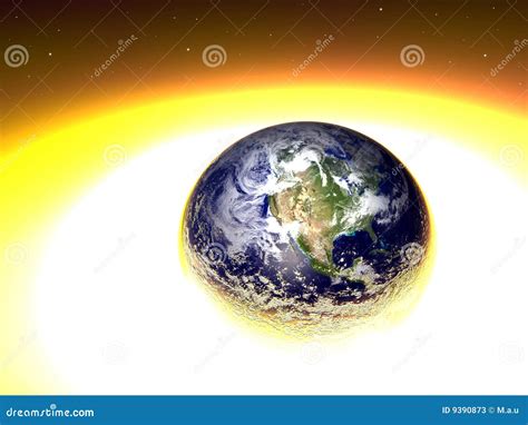 Exploding Earth stock illustration. Illustration of exploded - 9390873