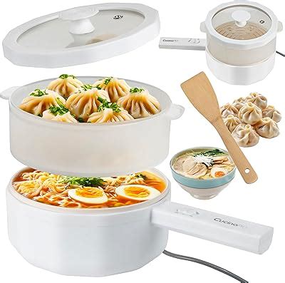 Amazon Audecook Hot Pot Electric 2 5L Portable Nonstick Multicooker Shabu Shabu Pot