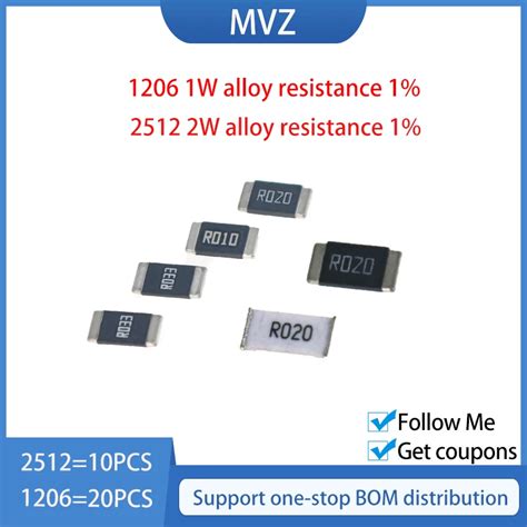 Alloy-resistance-20PCS-1206-1W-R180-R200-R220-R250-R270-R300-R330-R390 ...