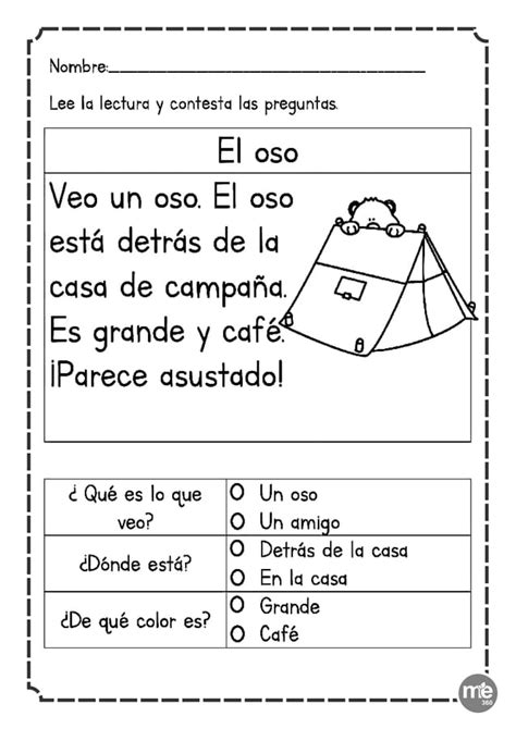 Actividades Con Lecturas Cortas Comprensión Lectora Pdf