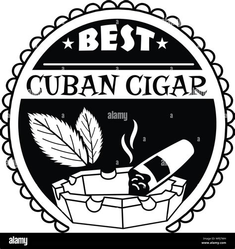 Best Cuban Cigar Logo Simple Illustration Of Best Cuban Cigar Vector Logo For Web Design