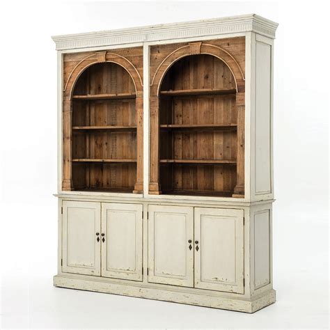 Swedish Grey Rustic Reclaimed Wood China Cabinet Hutch Zin Home