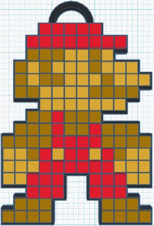 Mario Pixel Art by xXEpicGamerXx | Download free STL model | Printables.com