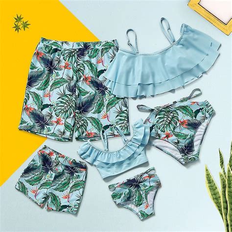 Bademode Familie passende Outfits Bikini Badeanzüge Set Fruugo DE