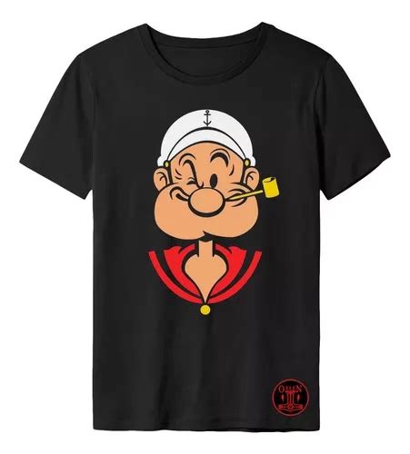 Polo Playera Personalizada Popeye Dibujo Retro Cuotas Sin Inter S