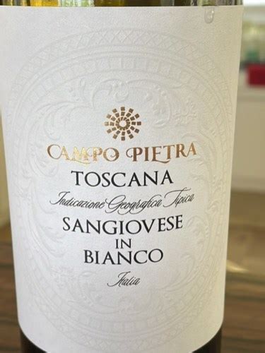 Campo Pietra Sangiovese In Bianco Vivino Us