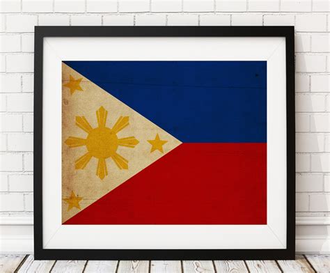 Philippines Flag Art Philippines Flag Print Flag Poster