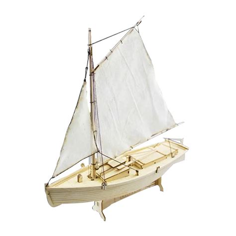 Aliexpress.com : Buy 1:30 Scale Classics Sail Boat Model Wooden Wood Sailboat Ship DIY Kits Home ...