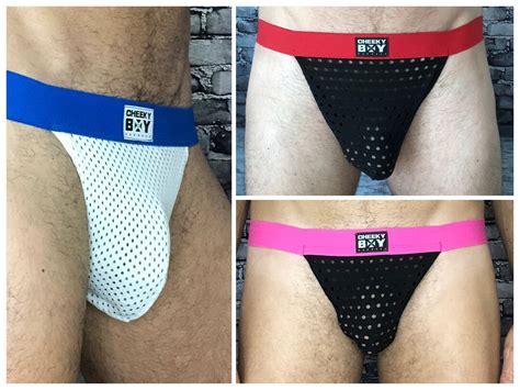 Sexy Mesh Mens Jockstrap Underwear Made To Measure ALL SIZES COLOURS Queer Lgbt Gay Club