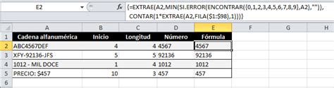 Extraer N Meros De Una Celda En Excel Excel Total