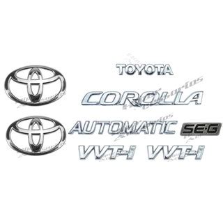 Emblemas Toyota Corolla SEG Automatic Vvt I Logos Grade Logo Mala 2003